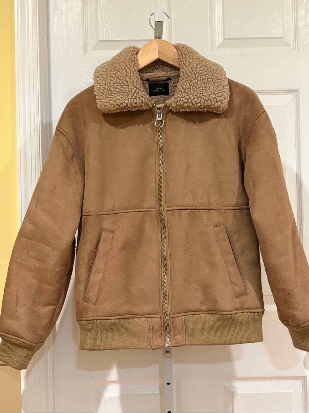 Urban Outfitters faux suede Sherpa warm coat small